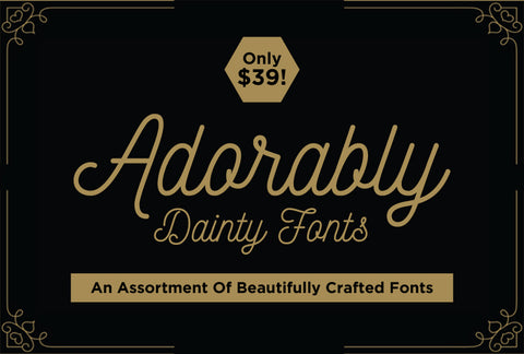 Adorably Dainty Fonts TEST