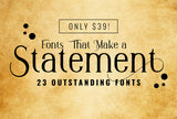 Fonts that make a statement